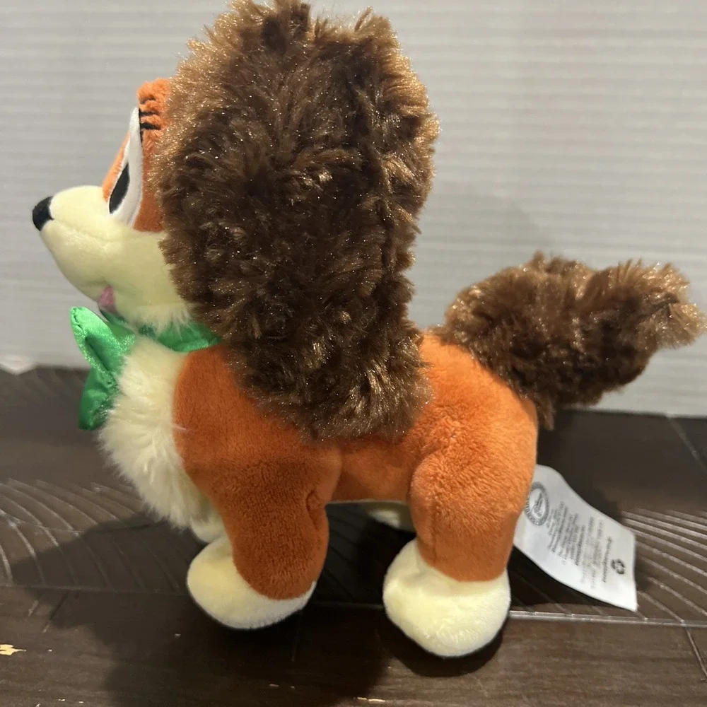 FIFI Puppy Cocker Spaniel Dog Plush Green Bow 6